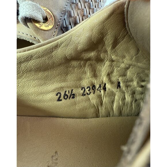 Franco Cuadra Womens Shoes Woven Braided Leather Sneakers Size 26.5 US 9.5 A - Picture 13 of 13